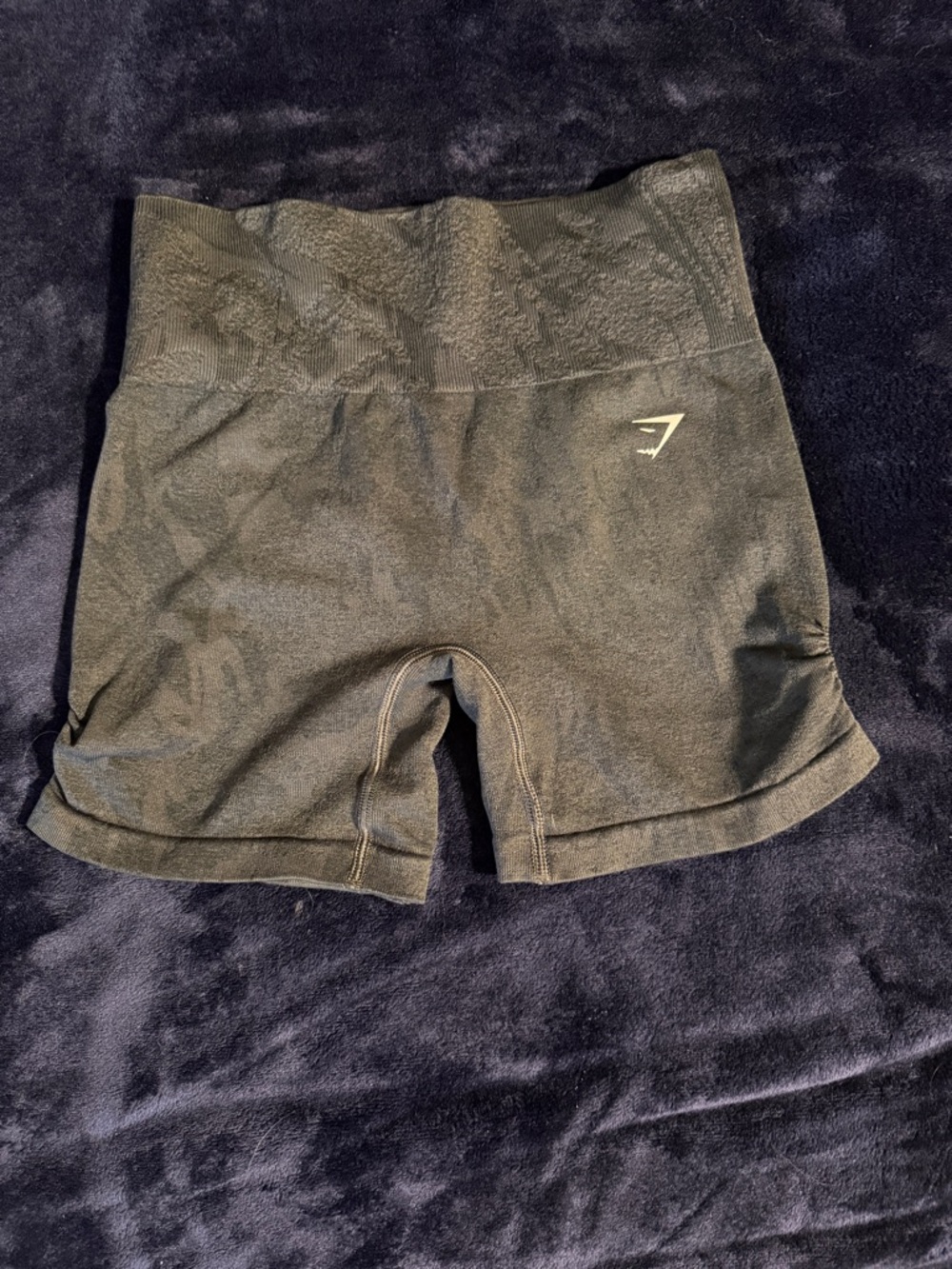 Gymshark Black Seam-Detail High-Waist Bike Shorts